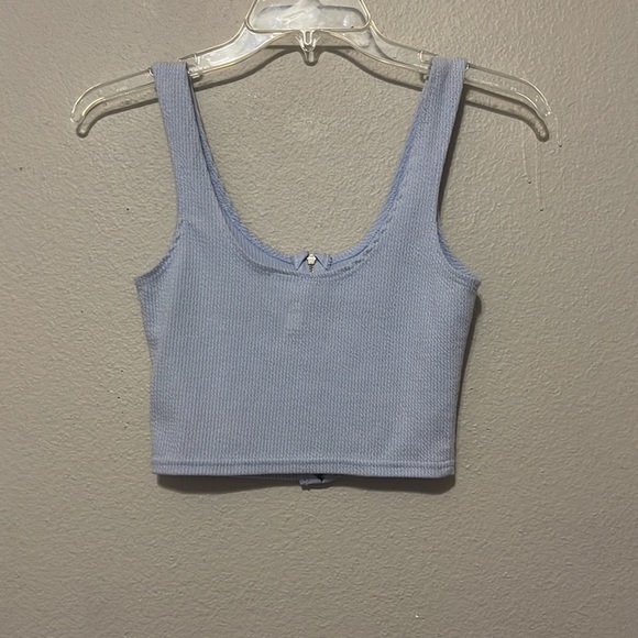 PACSUN PERIWINKLE ZIPPERED TANK TOP - Picture 5 of 6